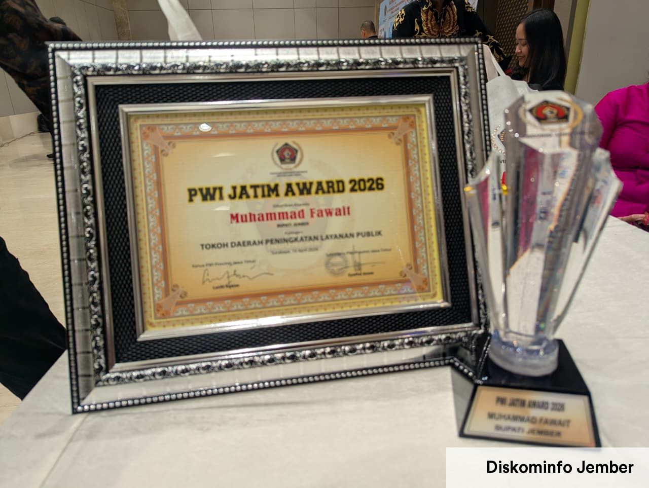 Sabet Penghargaan PWI Jatim Award 2026 Gus Fawait: Ini Vitamin untuk Tingkatkan Pelayanan Publik Jember