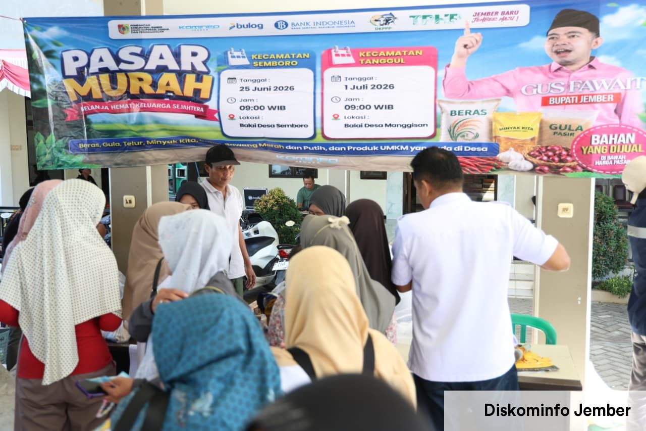 Pemkab Jember Gelar Pasar Murah Terintegrasi untuk Jaga Stabilitas Harga Pangan