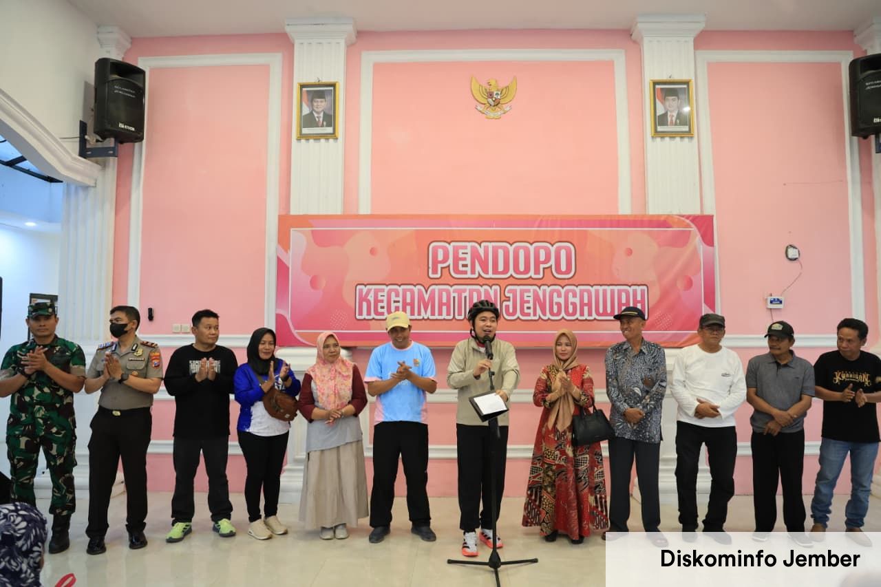 Gelar Gowes Bersama, Bupati Jember Sosialisasikan Program Pengobatan Gratis dan Fasilitas Mobil Cinta