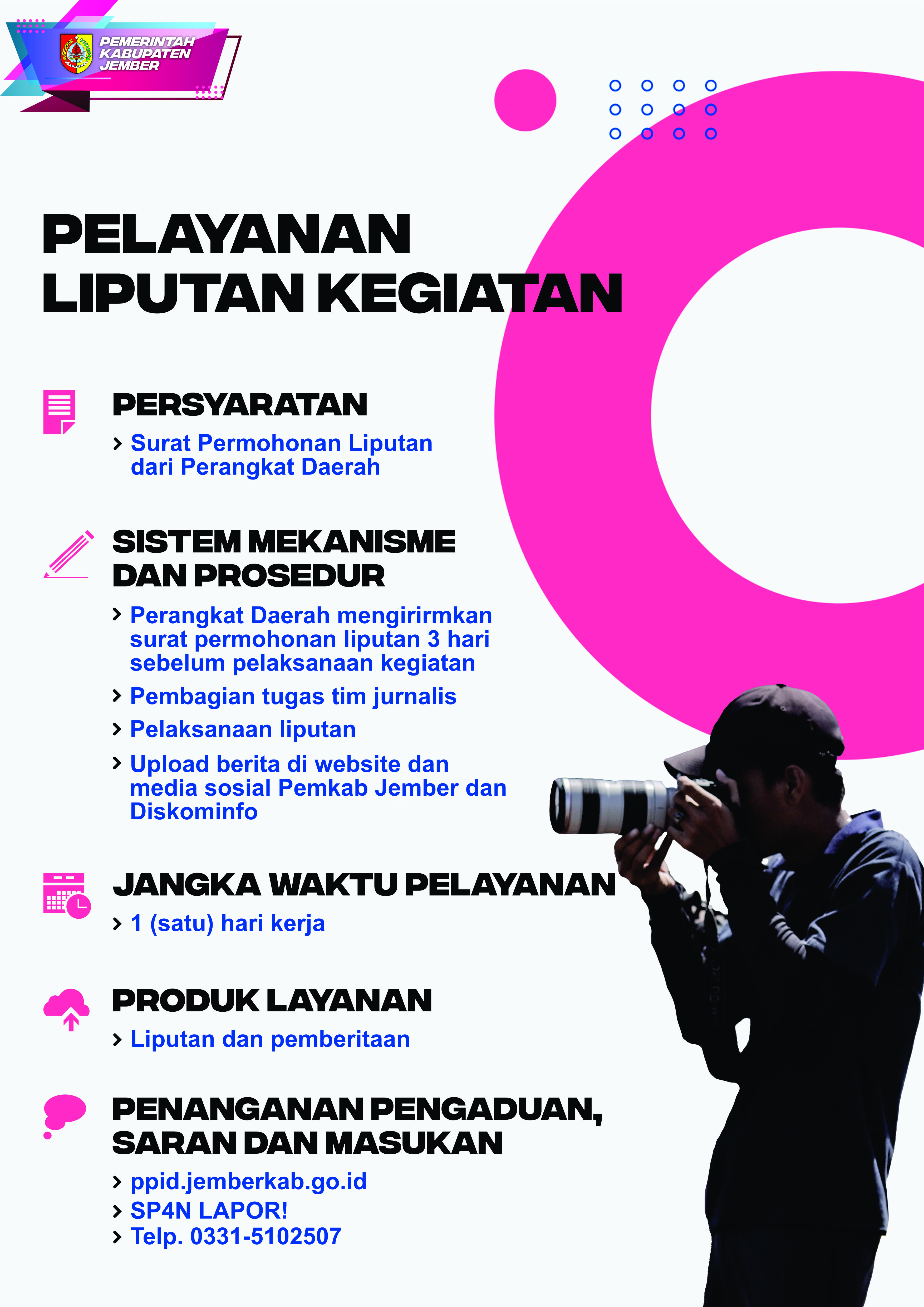 Pelayanan Liputan Kegiatan